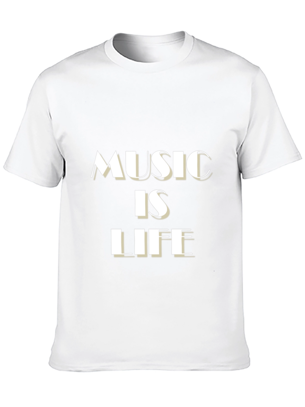 Music is Life Black Graphic Tee
