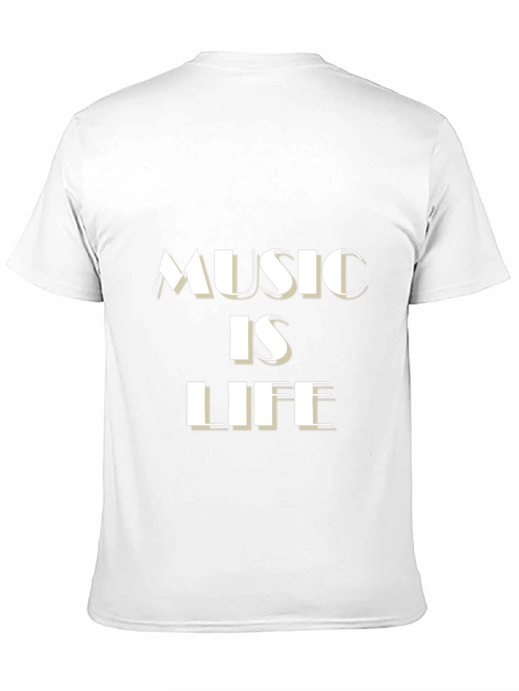 Music is Life Black Graphic Tee