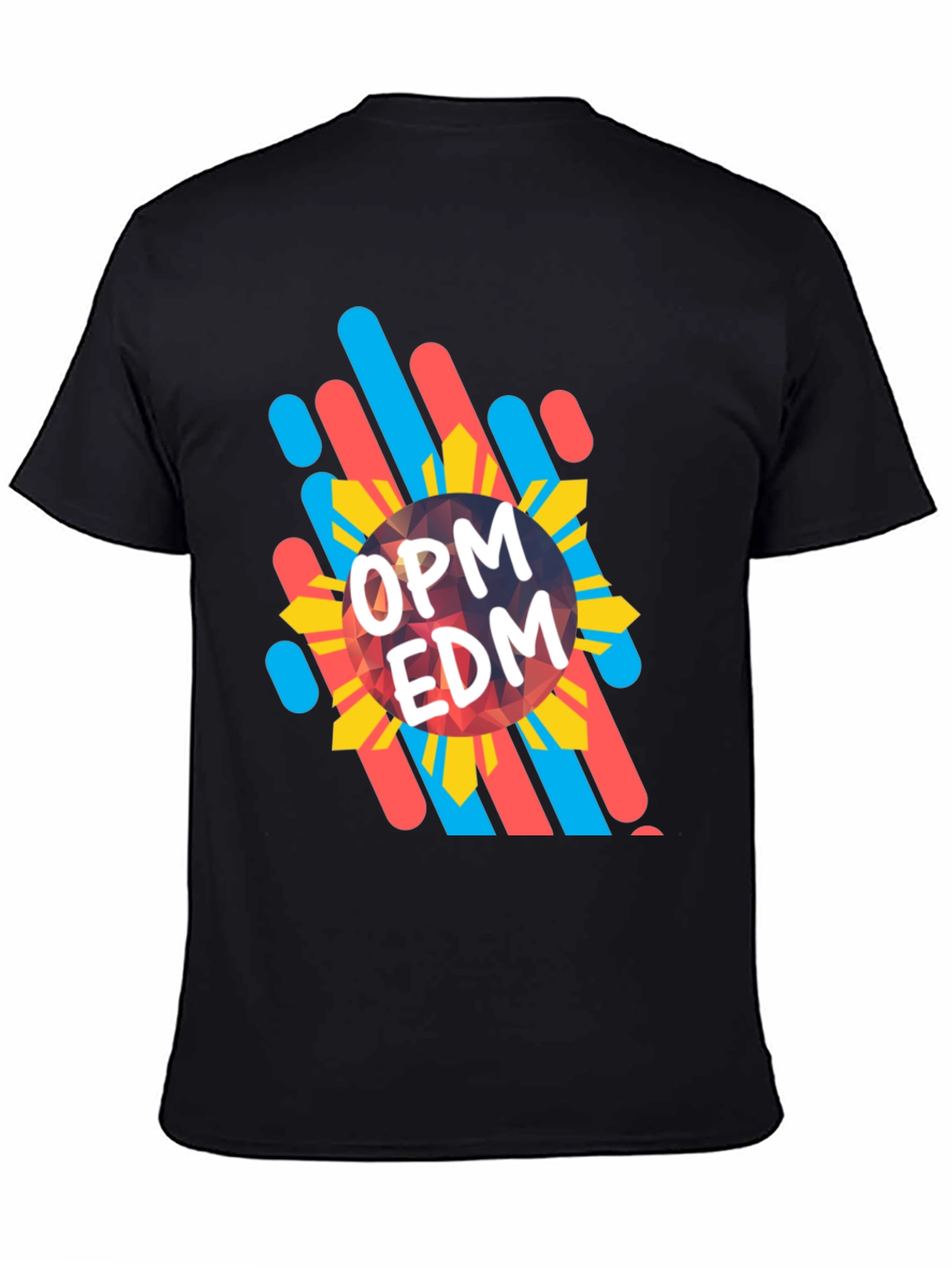 OPM EDM Graphic Tee - Stylish Black T-Shirt
