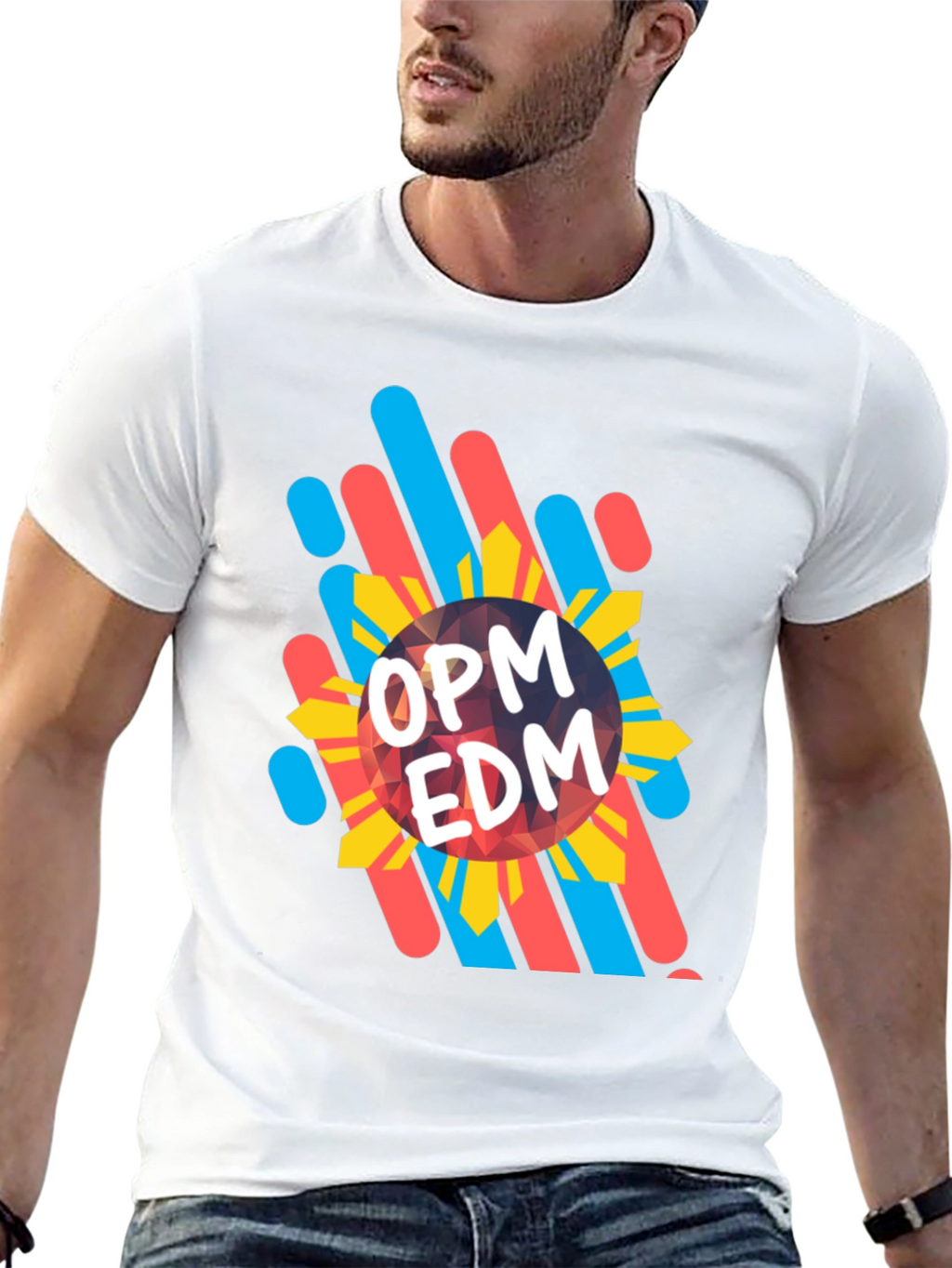 OPM EDM Graphic Tee - Stylish Black T-Shirt