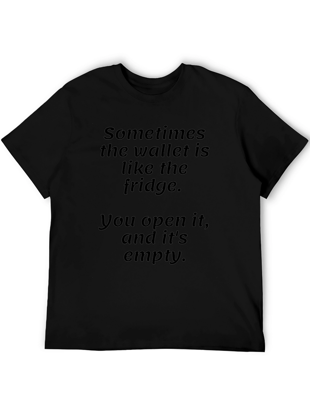 Funny Wallet Fridge T-Shirt - Empty Wallet