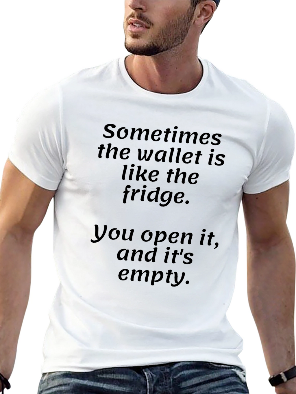 Funny Wallet Fridge T-Shirt - Empty Wallet
