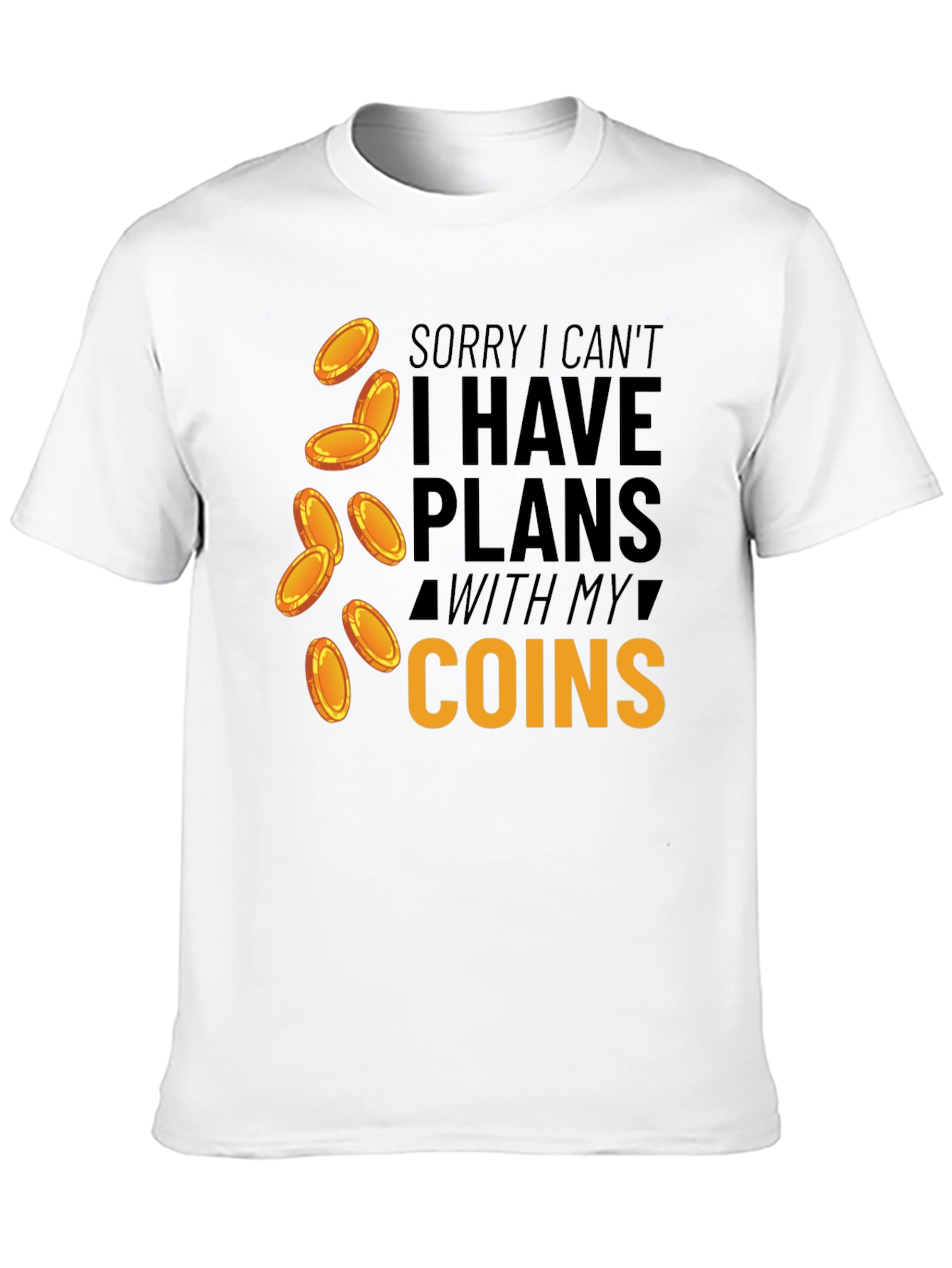 Plans With Coins T-Shirt Funny Money Tee