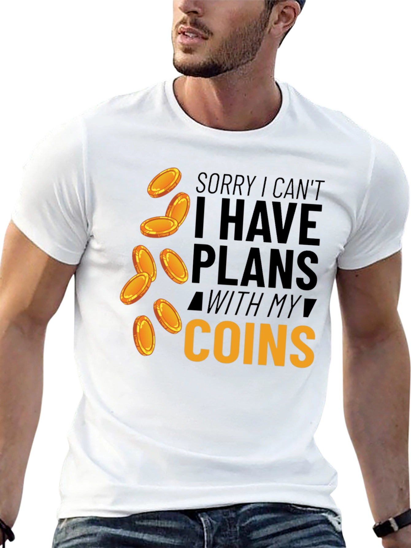 Plans With Coins T-Shirt Funny Money Tee