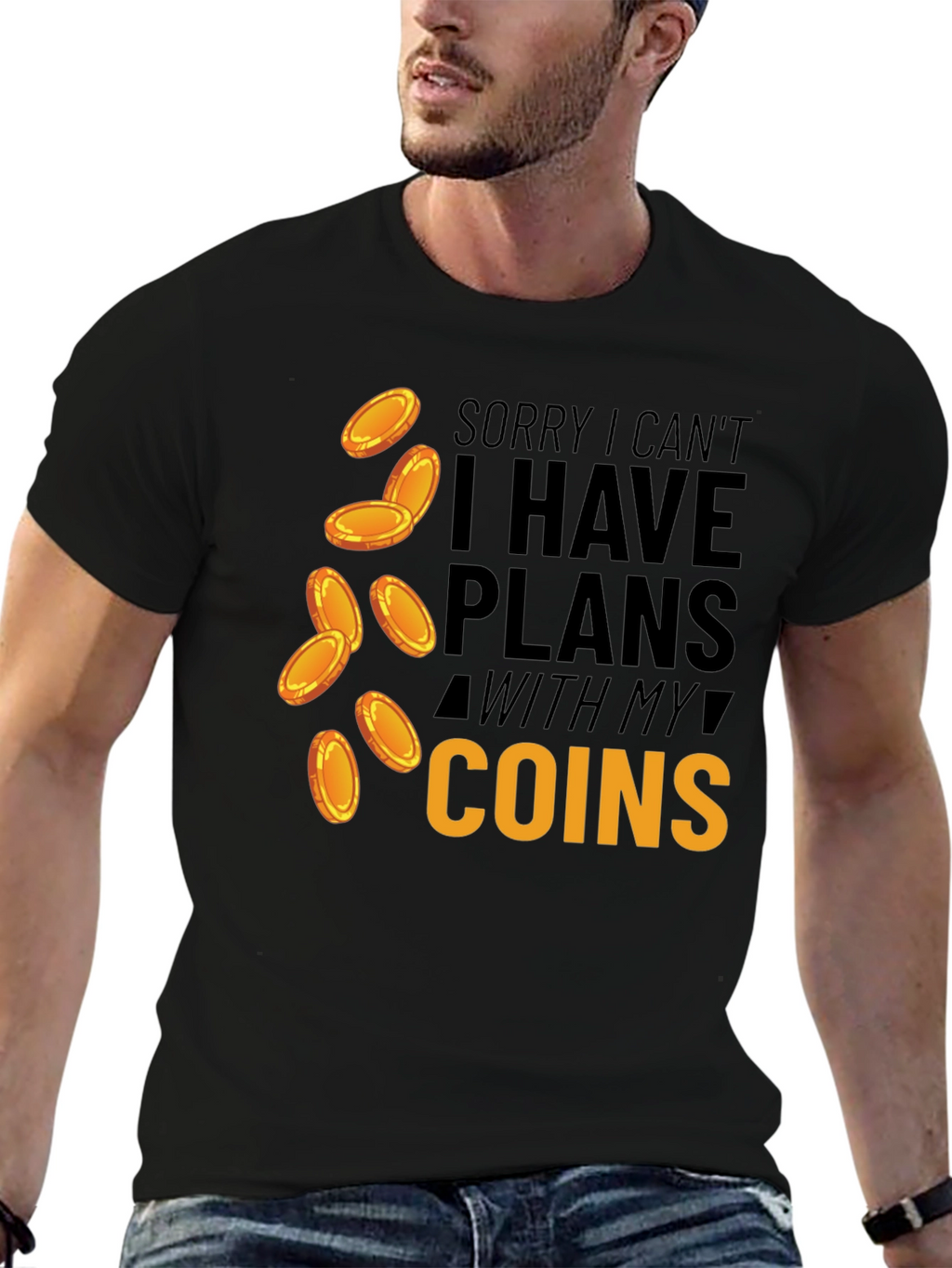 Plans With Coins T-Shirt Funny Money Tee