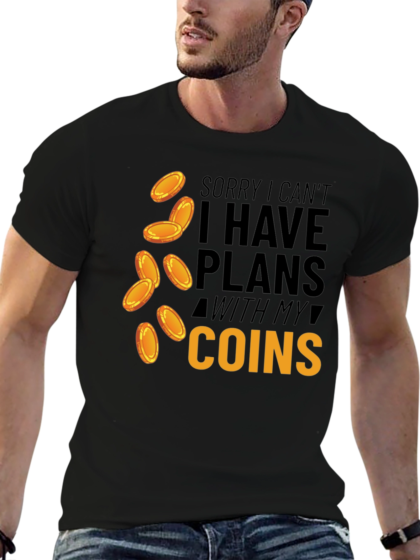 Plans With Coins T-Shirt Funny Money Tee
