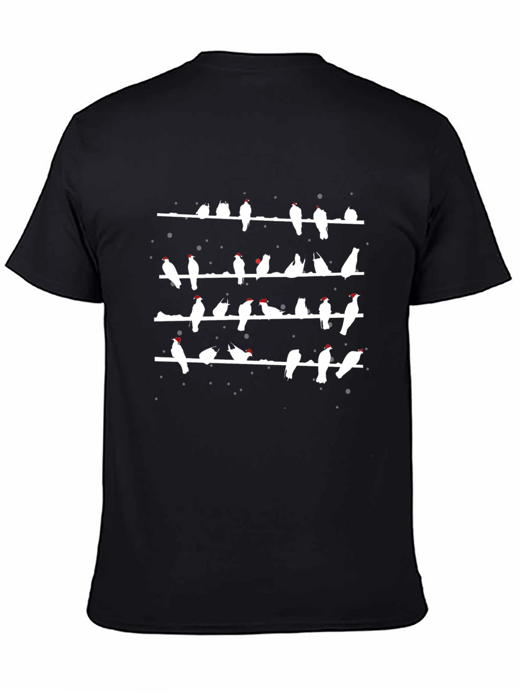 Birds on a Wire T-Shirt - Black