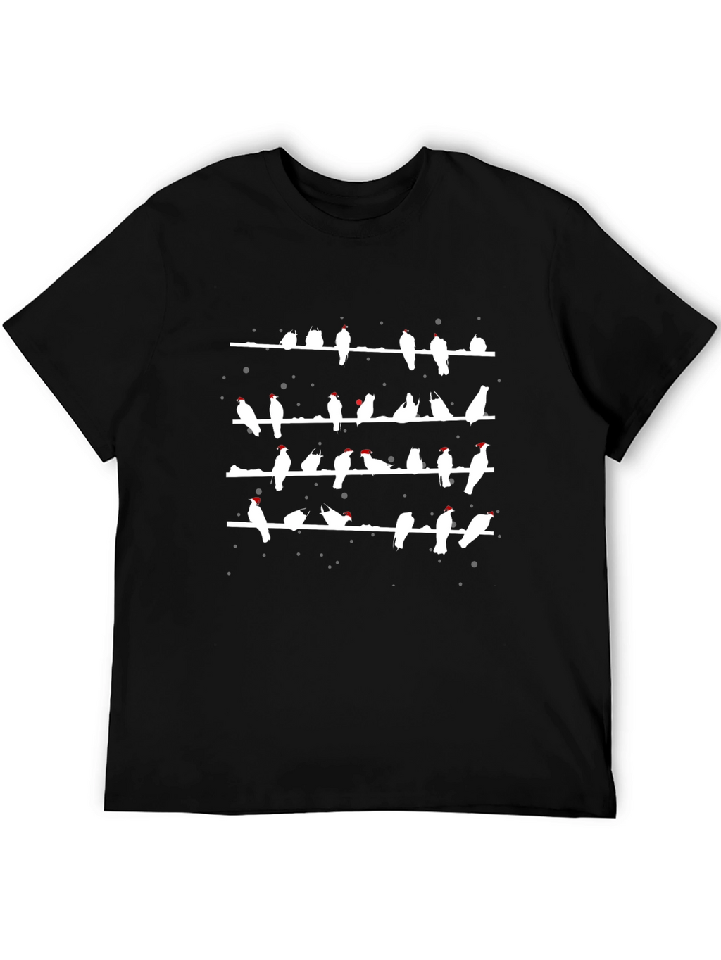 Birds on a Wire T-Shirt - Black