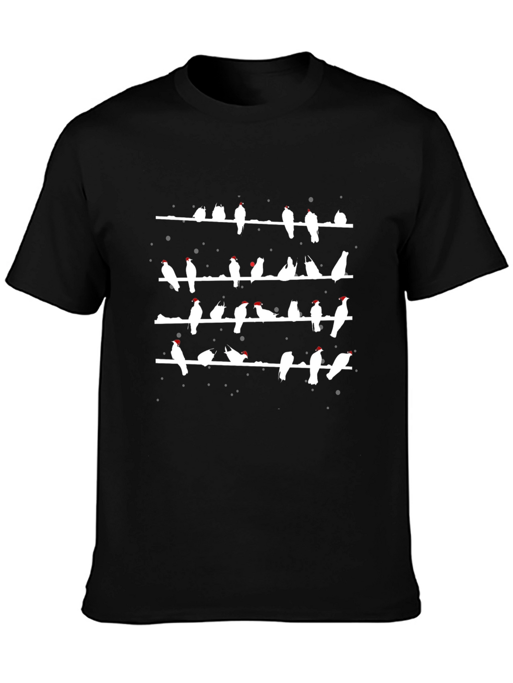 Birds on a Wire T-Shirt - Black