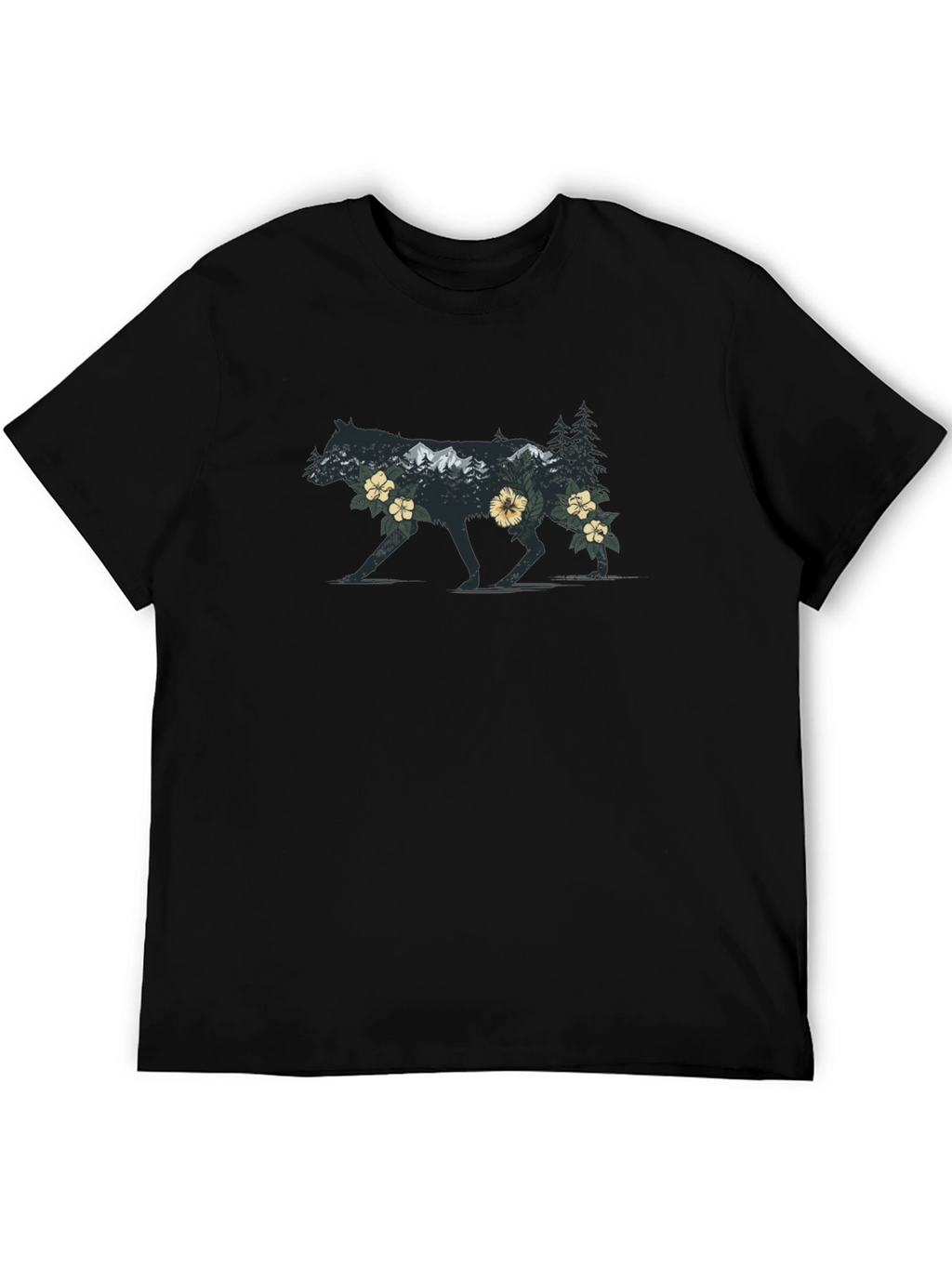 Wolf Wilderness Graphic Tee - Nature Inspired Design