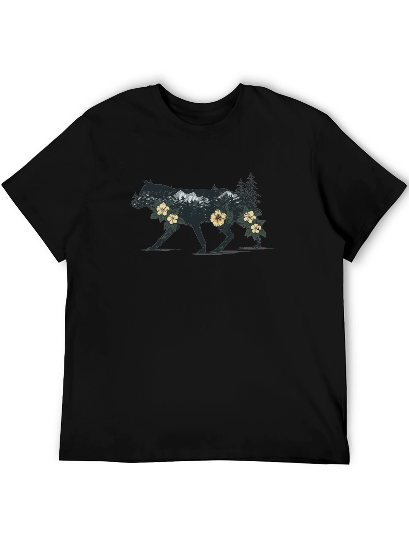 Wolf Wilderness Graphic Tee - Nature Inspired Design