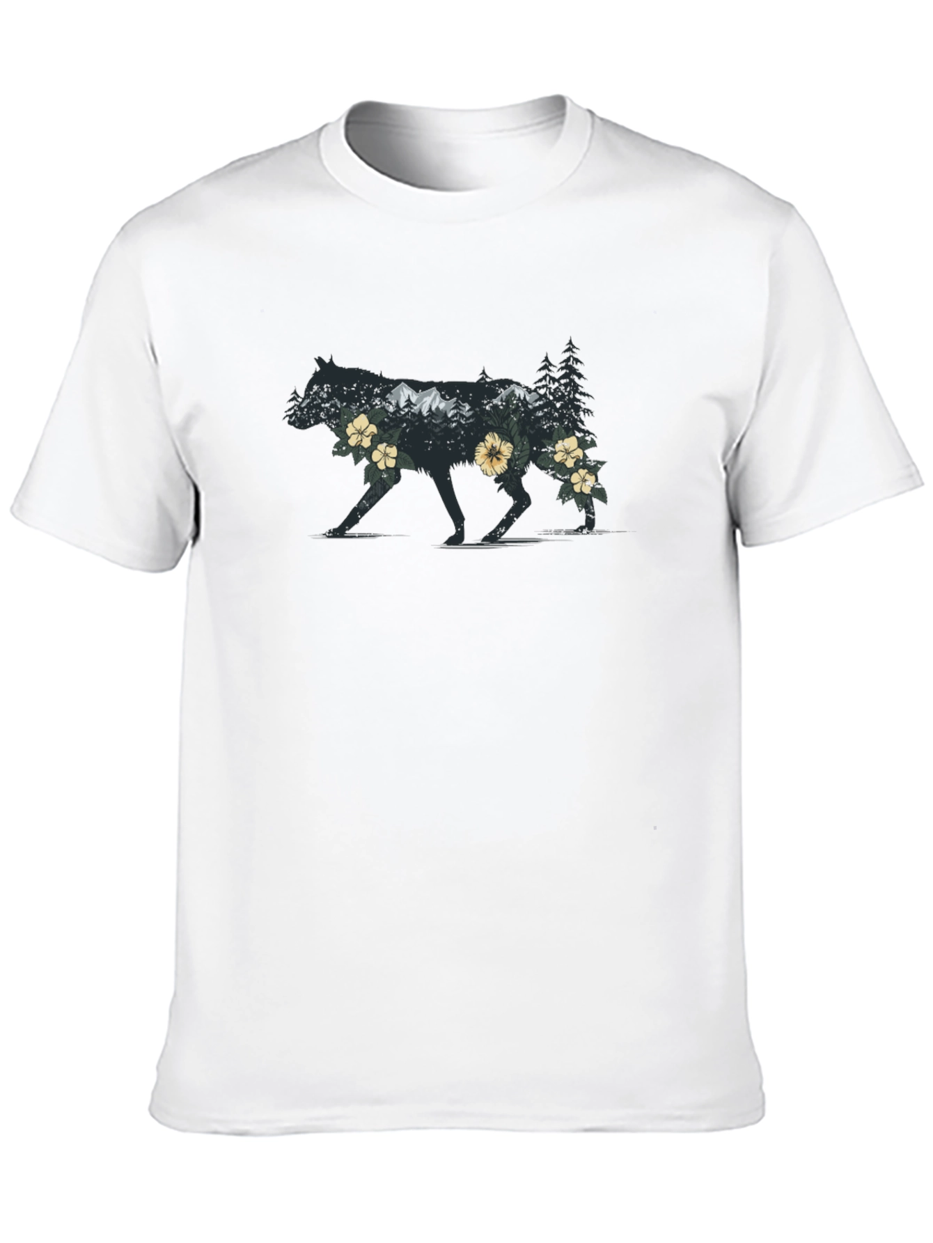 Wolf Wilderness Graphic Tee - Nature Inspired Design