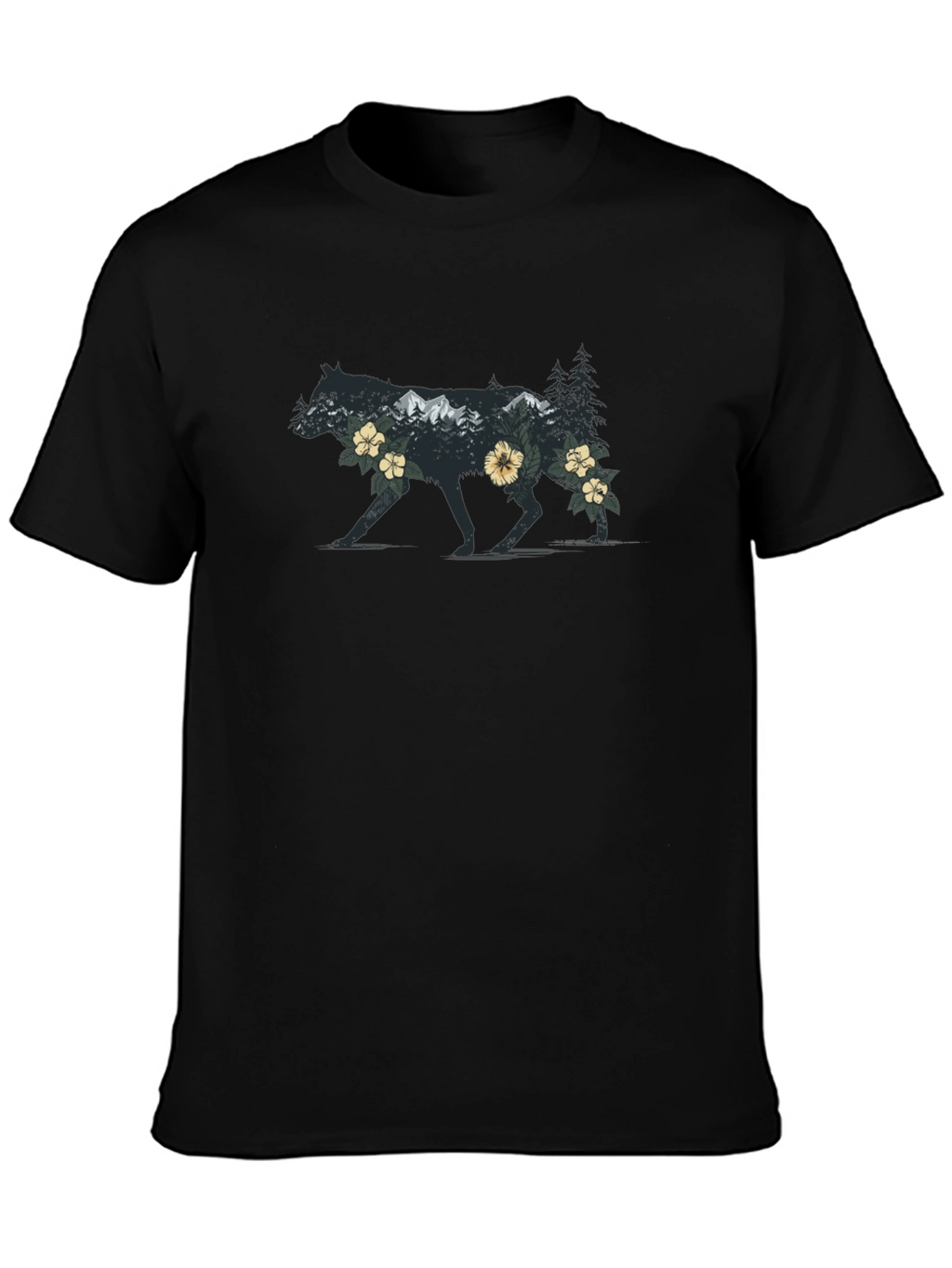Wolf Wilderness Graphic Tee - Nature Inspired Design
