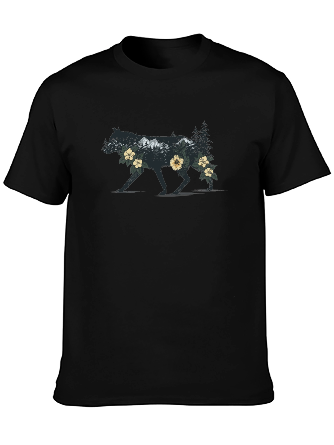 Wolf Wilderness Graphic Tee - Nature Inspired Design