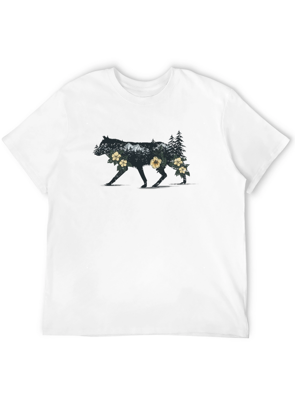 Wolf Wilderness Graphic Tee - Nature Inspired Design