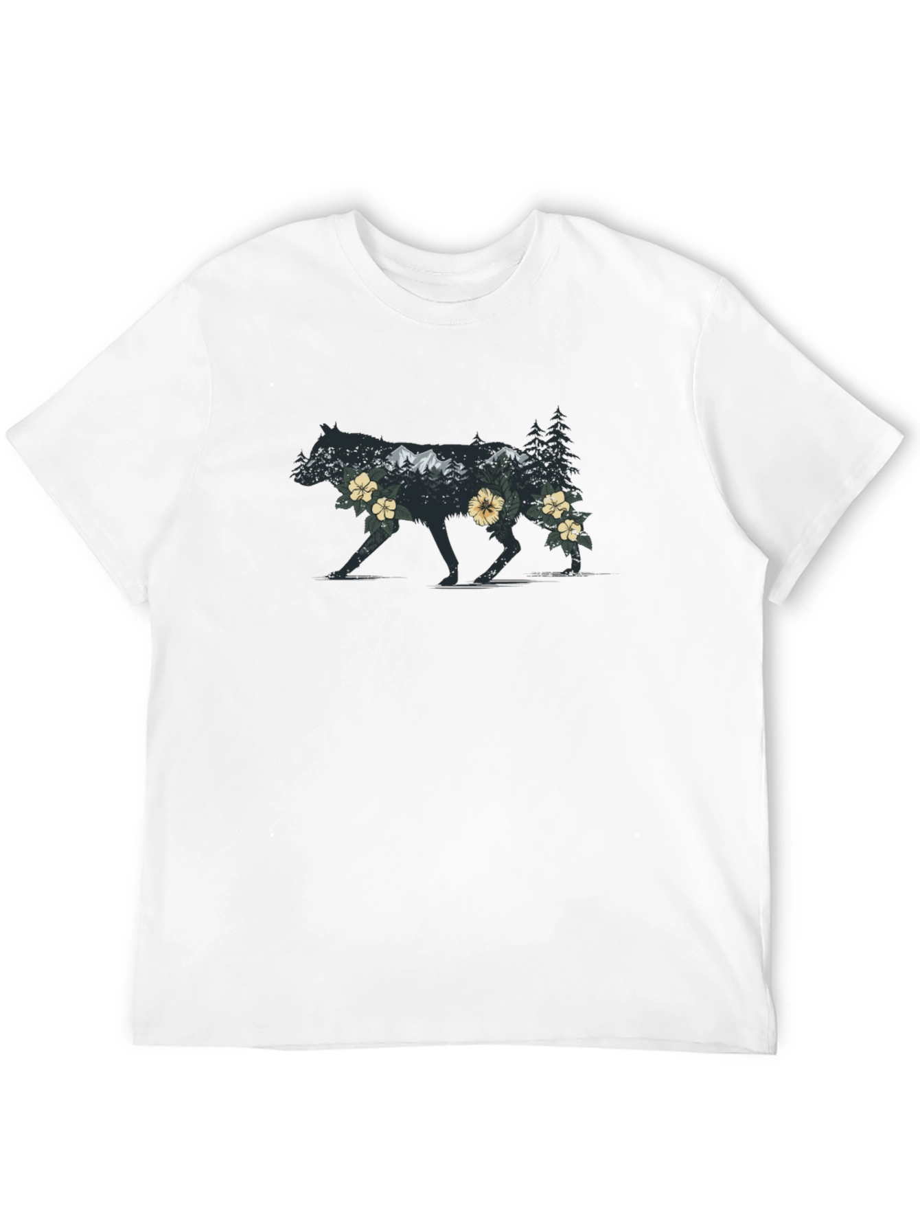 Wolf Wilderness Graphic Tee - Nature Inspired Design