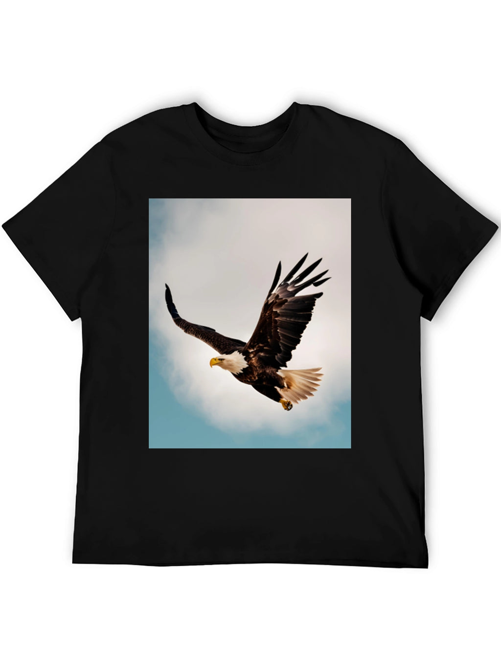 Bald Eagle Graphic Black T-Shirt