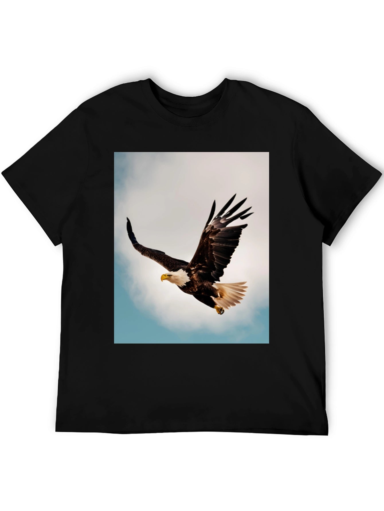 Bald Eagle Graphic Black T-Shirt