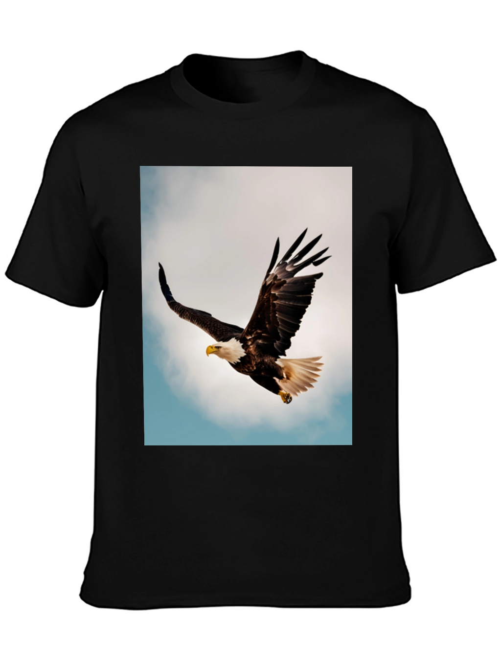 Bald Eagle Graphic Black T-Shirt