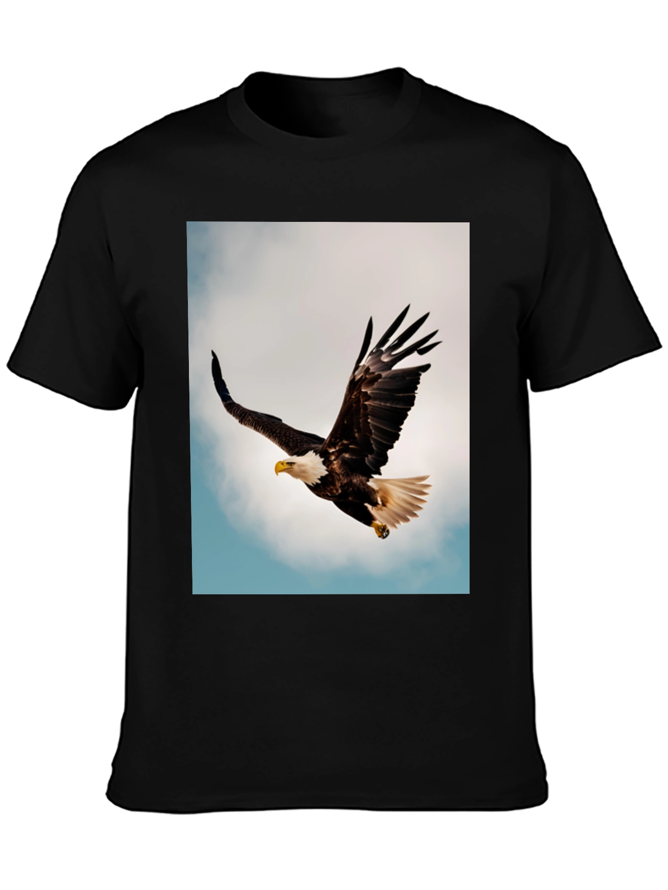 Bald Eagle Graphic Black T-Shirt