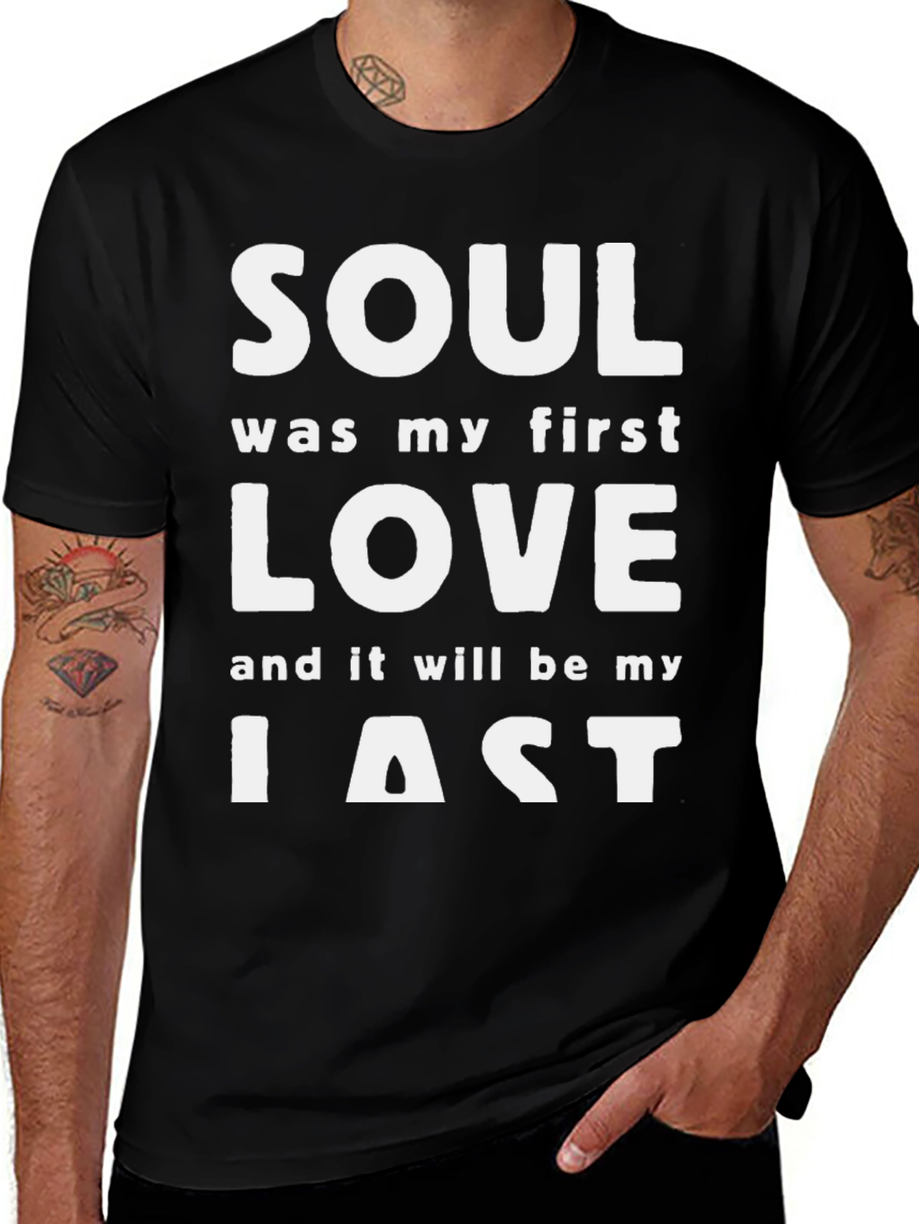 Soul Music Lover Black T-Shirt