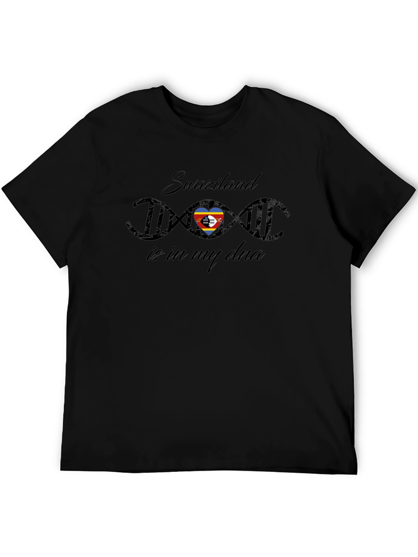 Swaziland DNA Pride Black T-Shirt