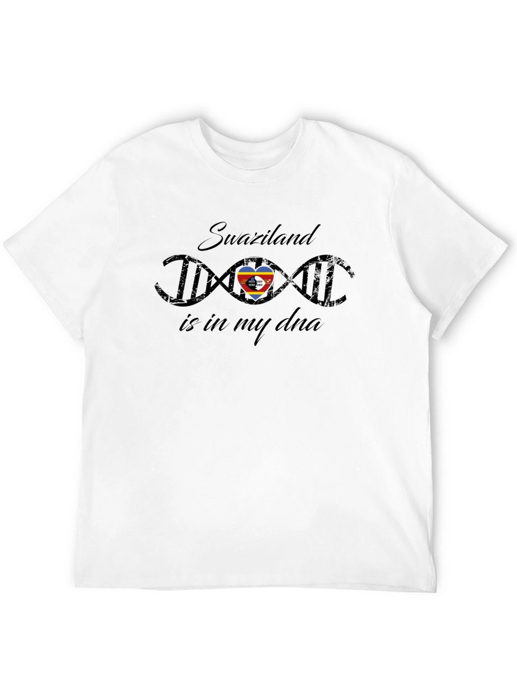 Swaziland DNA Pride Black T-Shirt