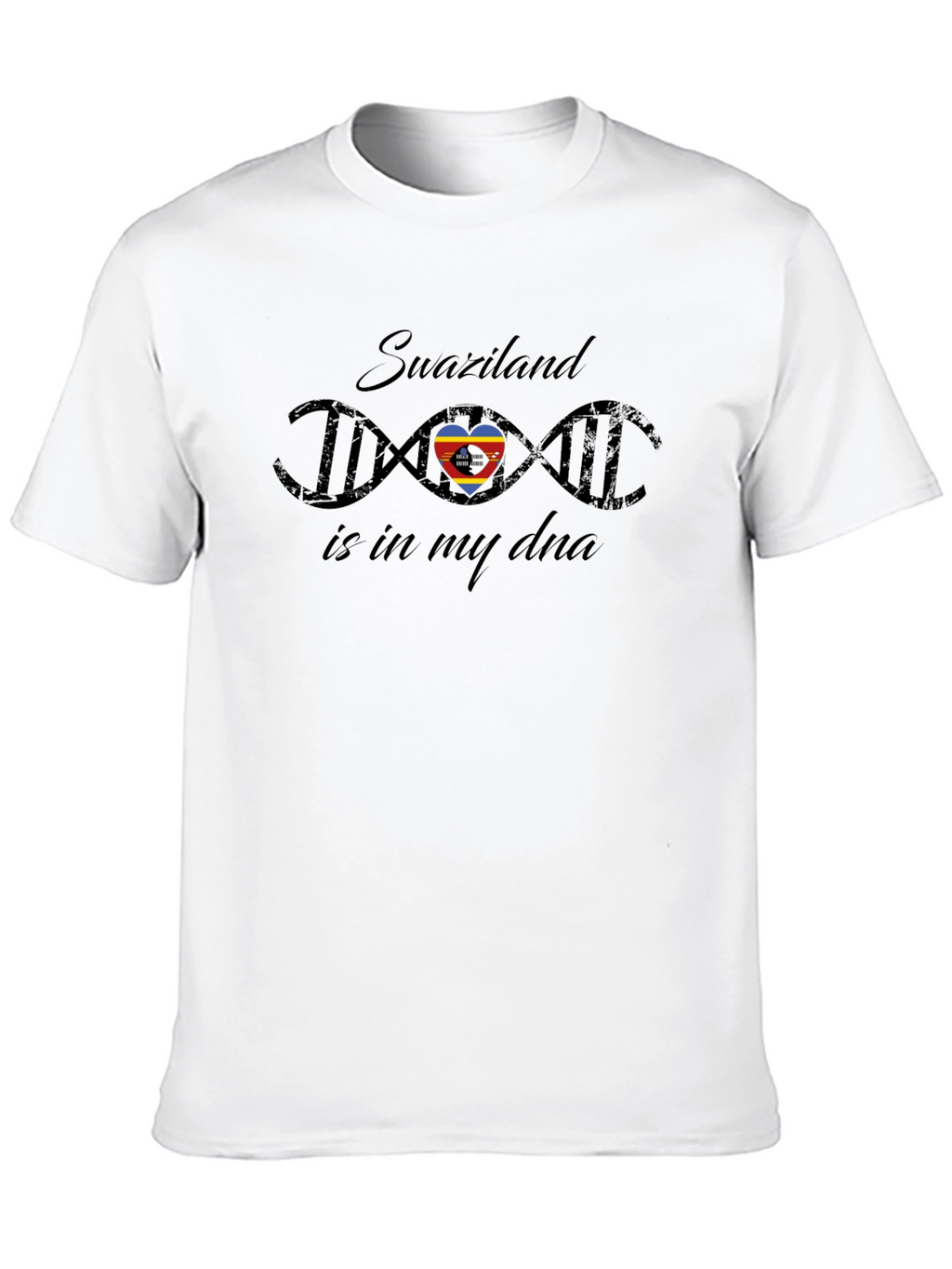 Swaziland DNA Pride Black T-Shirt
