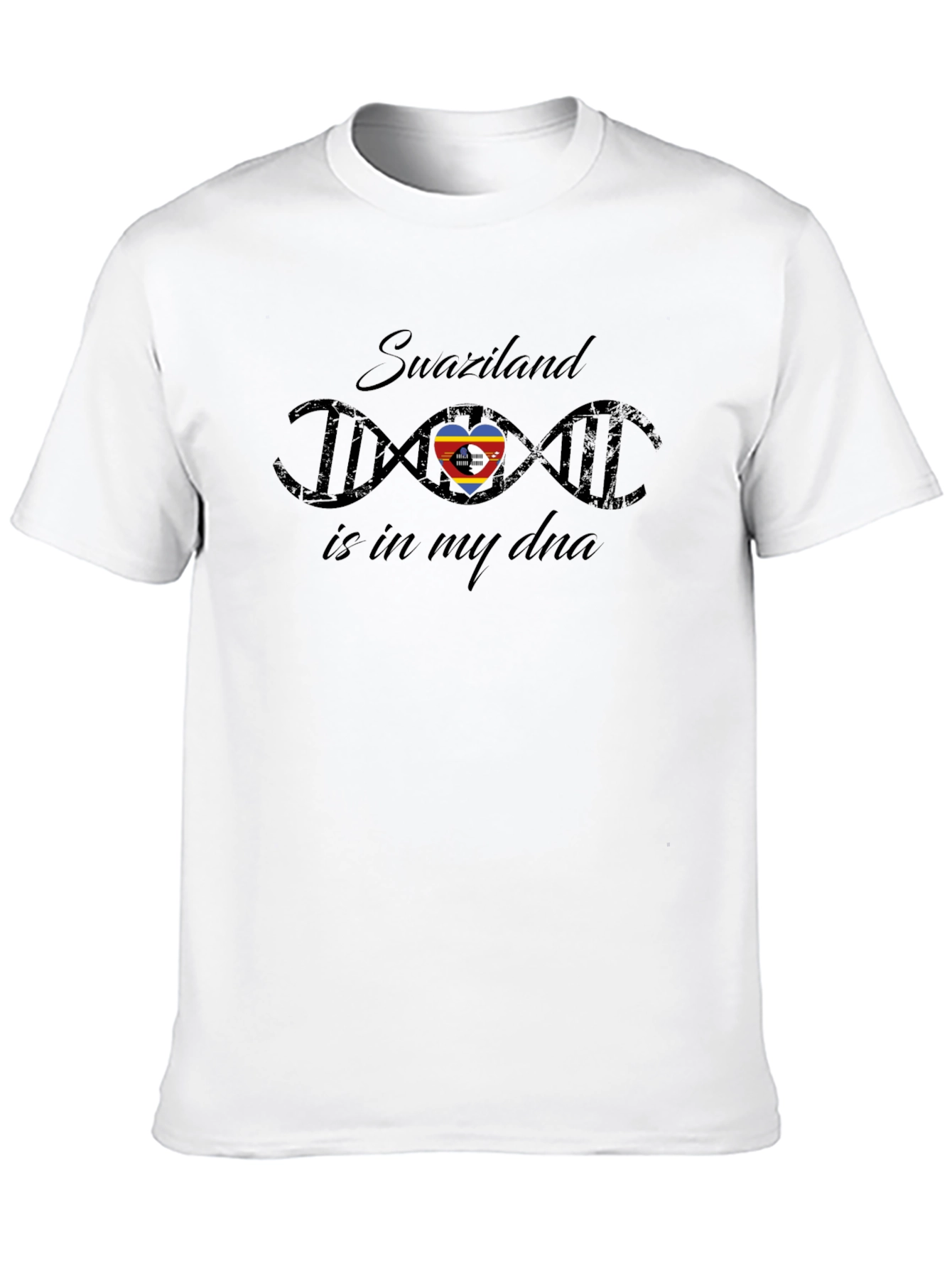 Swaziland DNA Pride Black T-Shirt