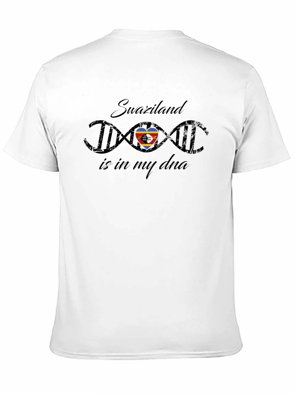 Swaziland DNA Pride Black T-Shirt