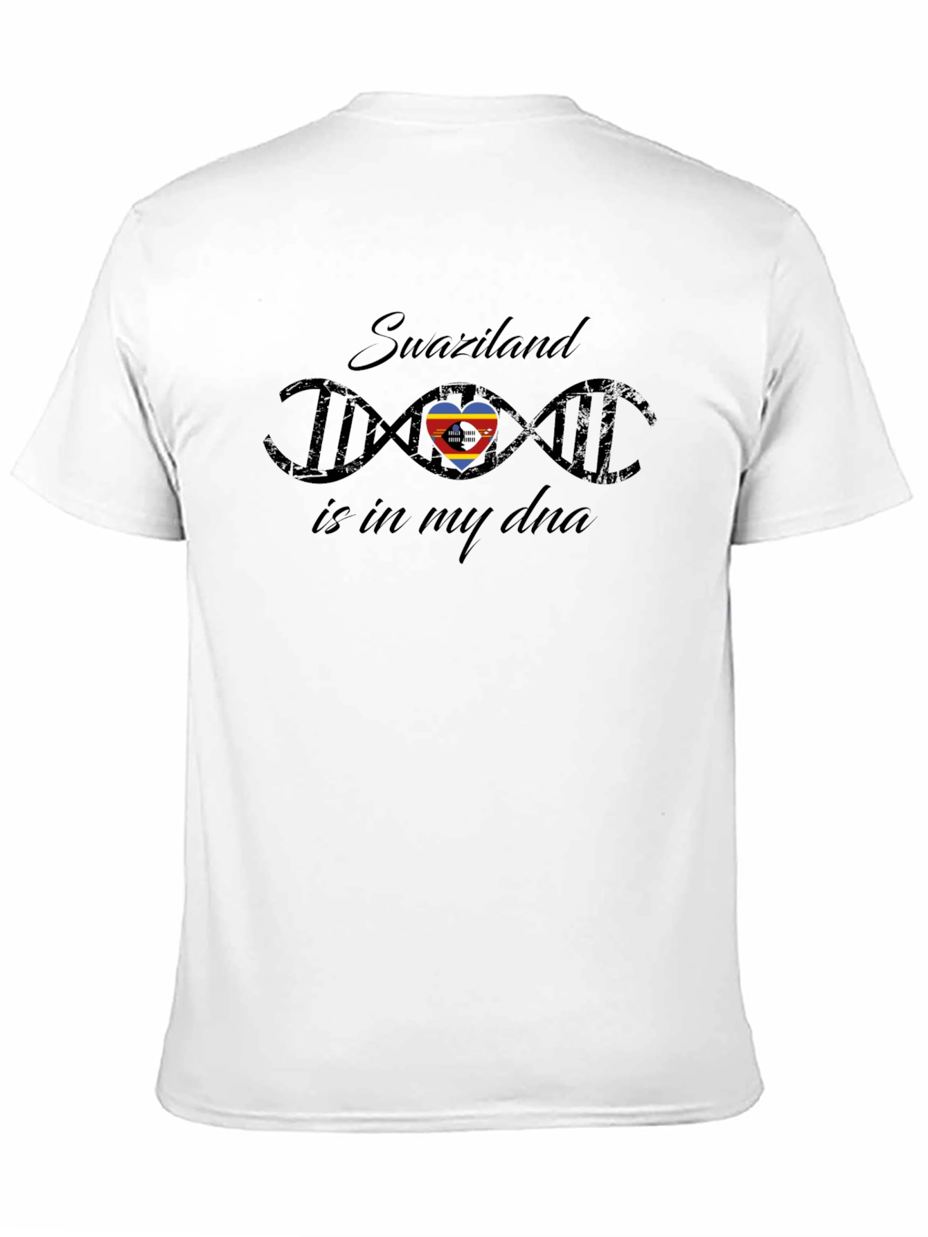 Swaziland DNA Pride Black T-Shirt