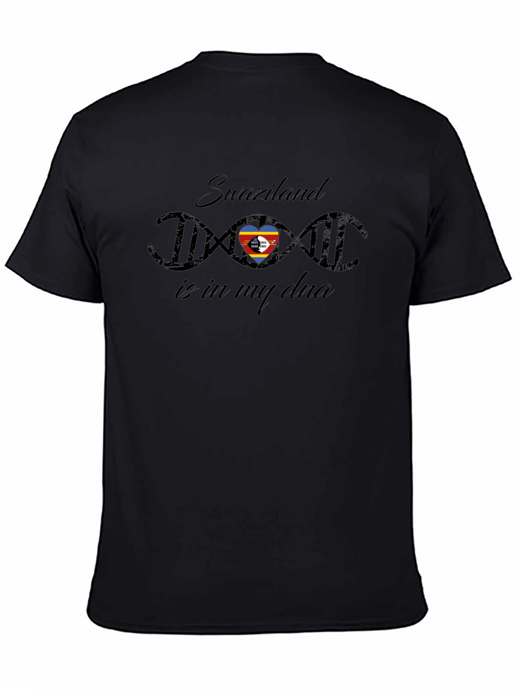 Swaziland DNA Pride Black T-Shirt