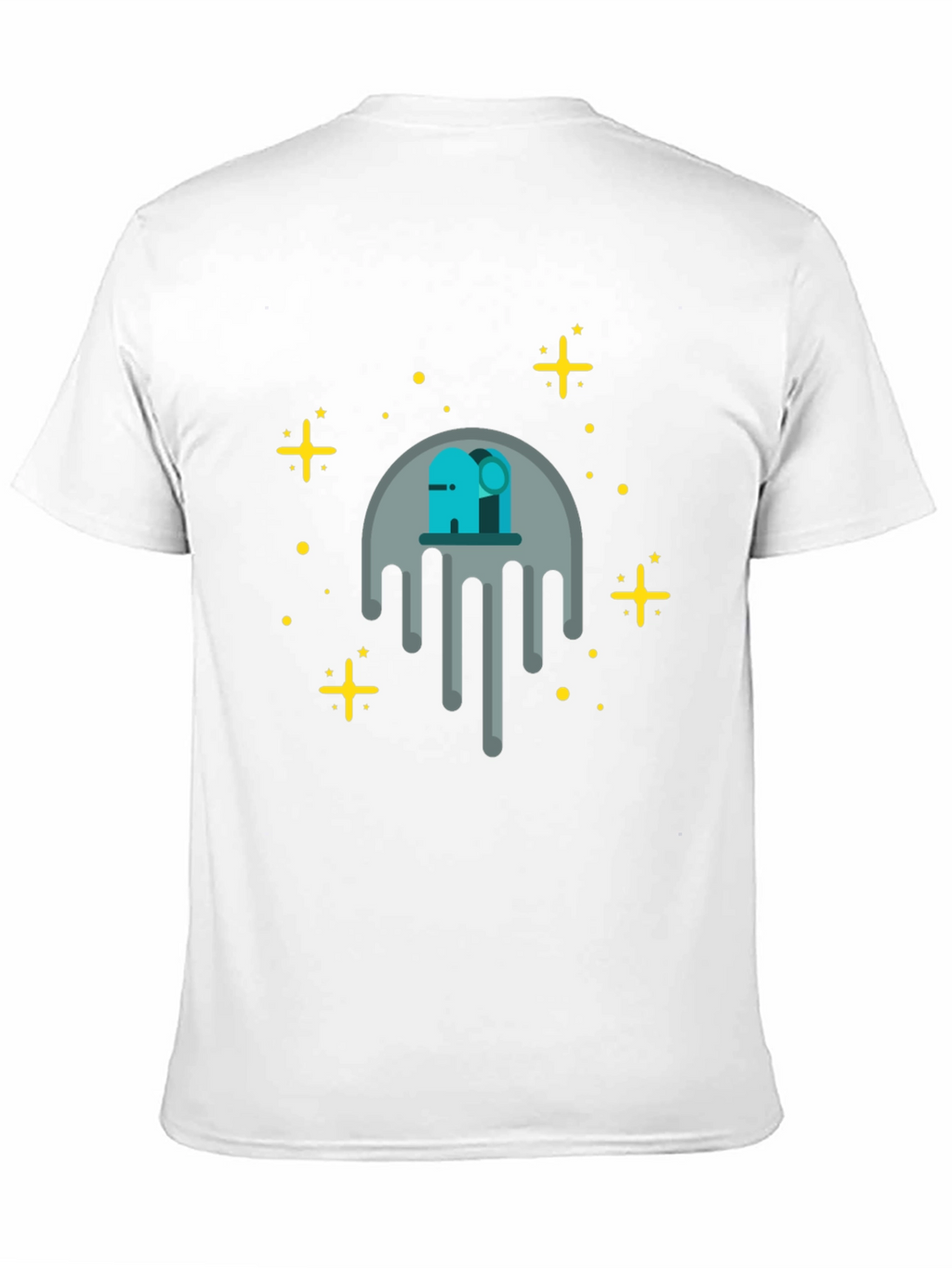 Cosmic Drip Graphic Tee - Black