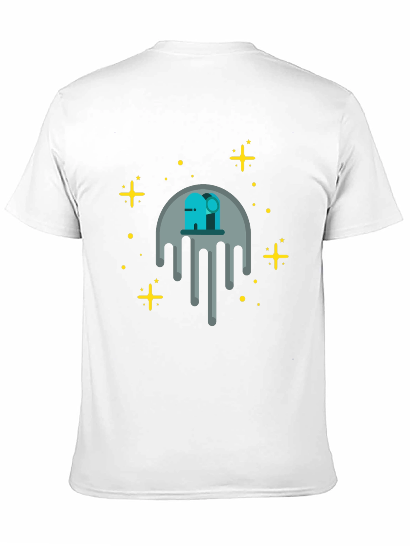 Cosmic Drip Graphic Tee - Black