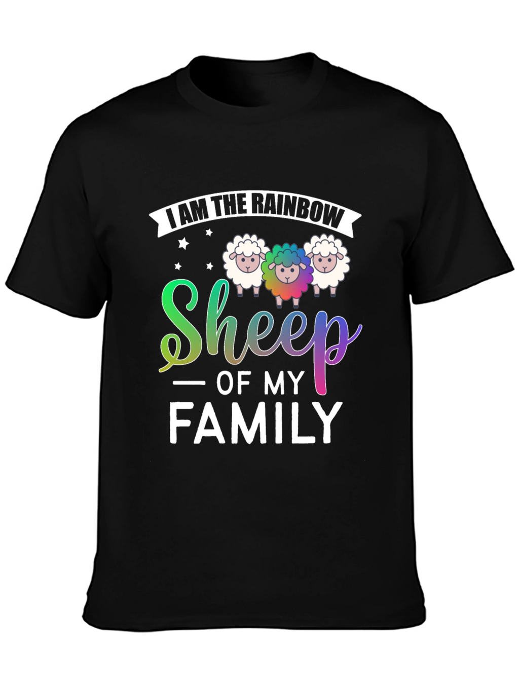 Rainbow Sheep of My Family T-Shirt
