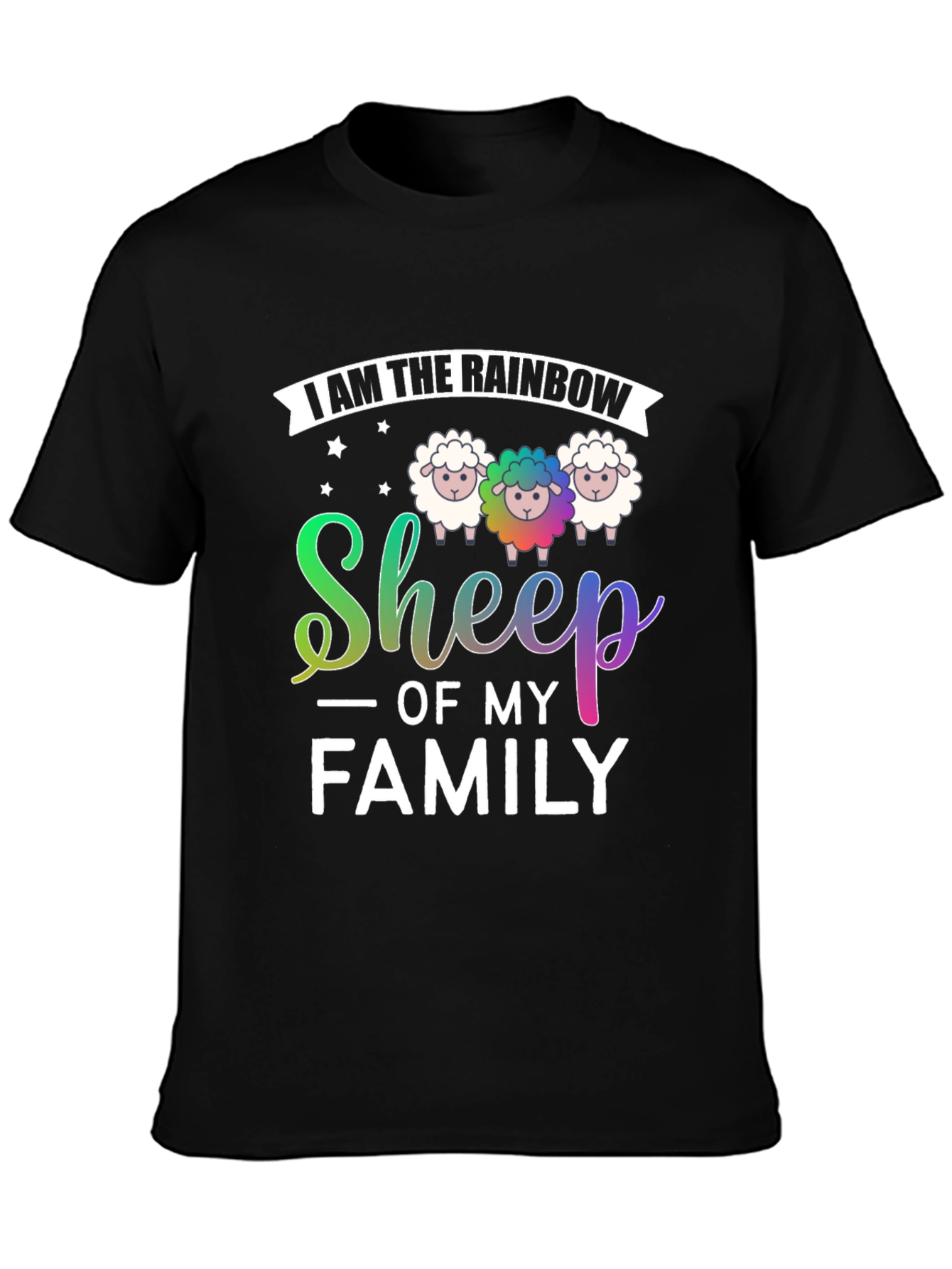 Rainbow Sheep of My Family T-Shirt