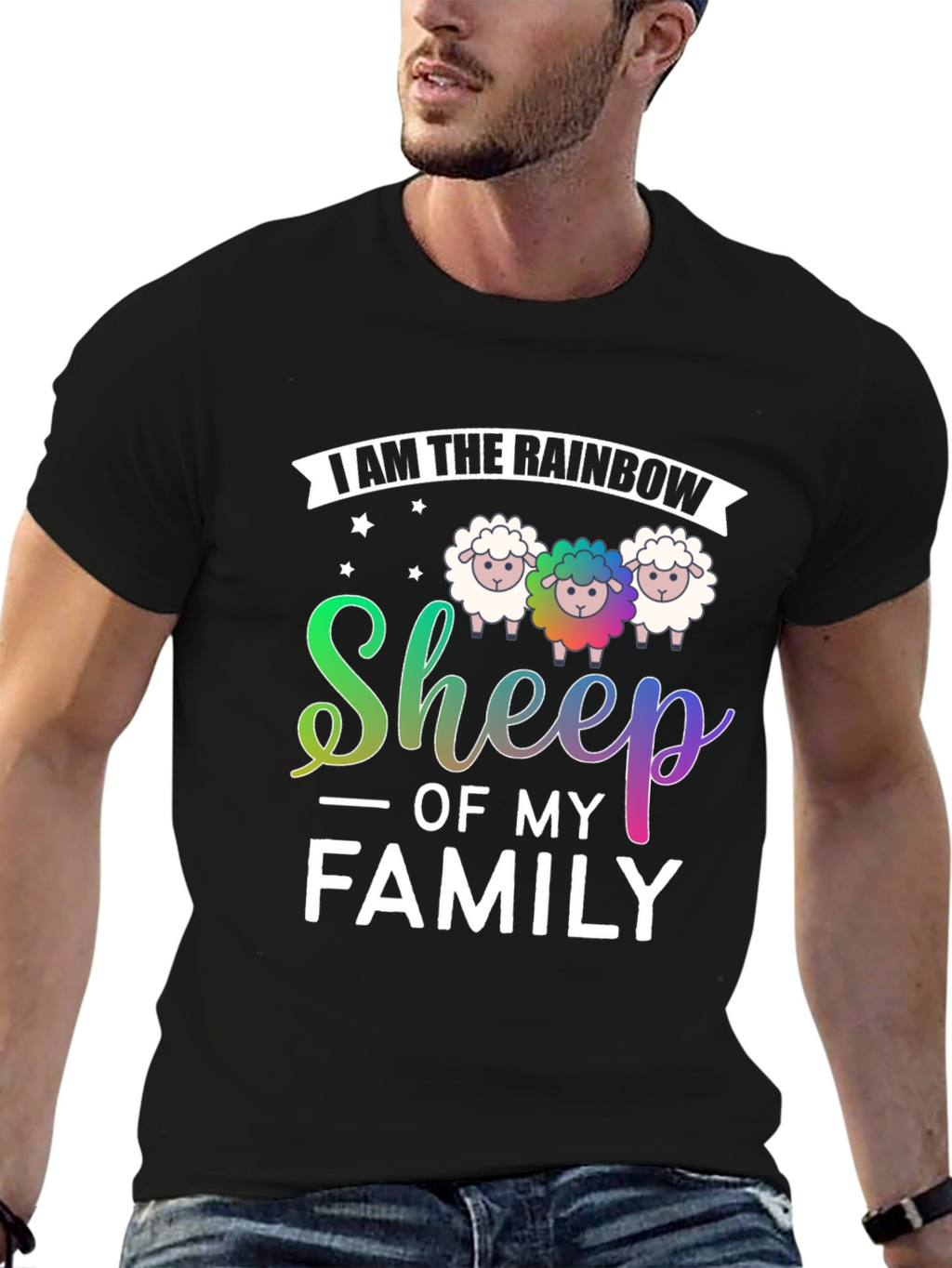 Rainbow Sheep of My Family T-Shirt