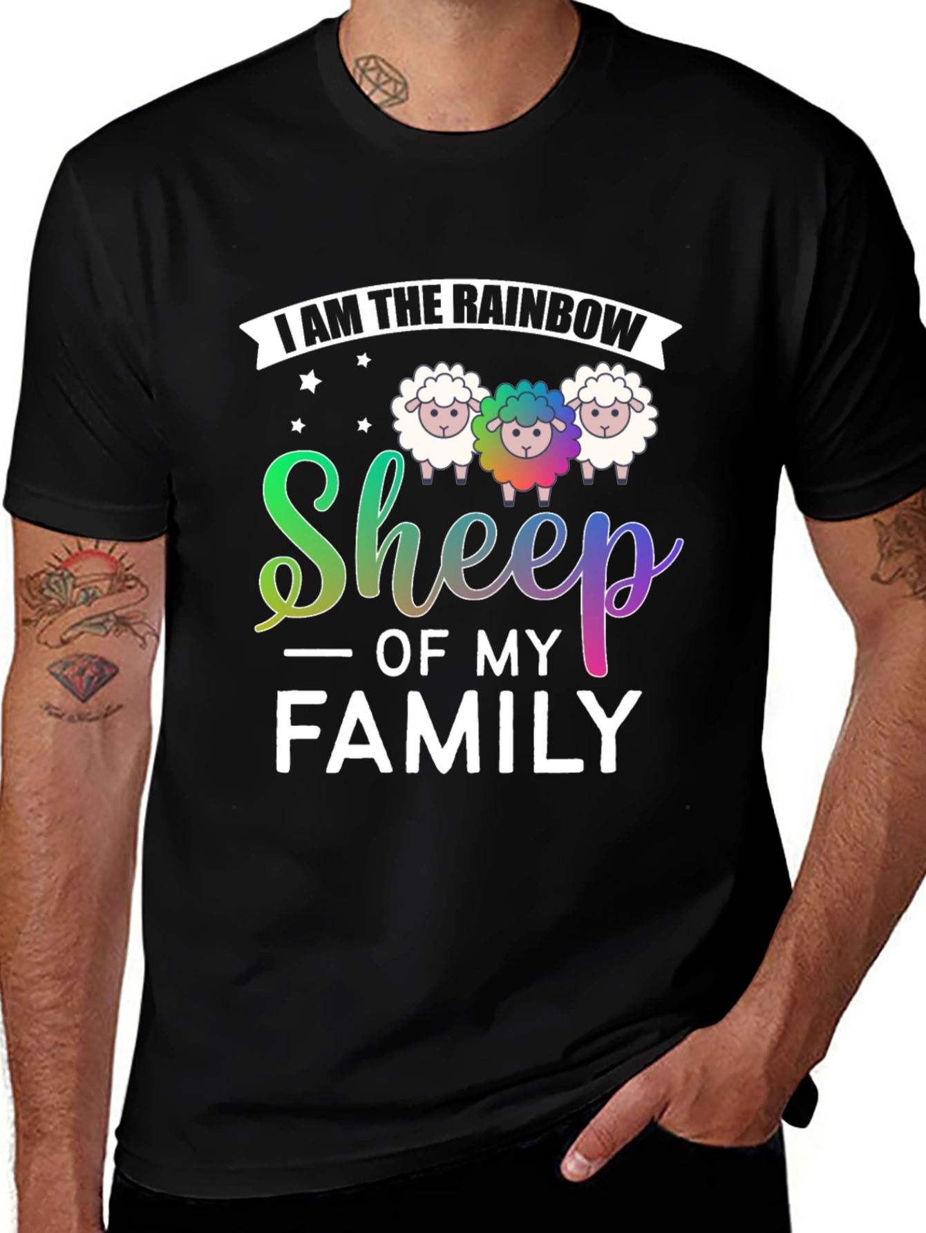 Rainbow Sheep of My Family T-Shirt