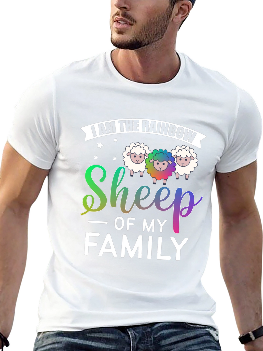 Rainbow Sheep of My Family T-Shirt