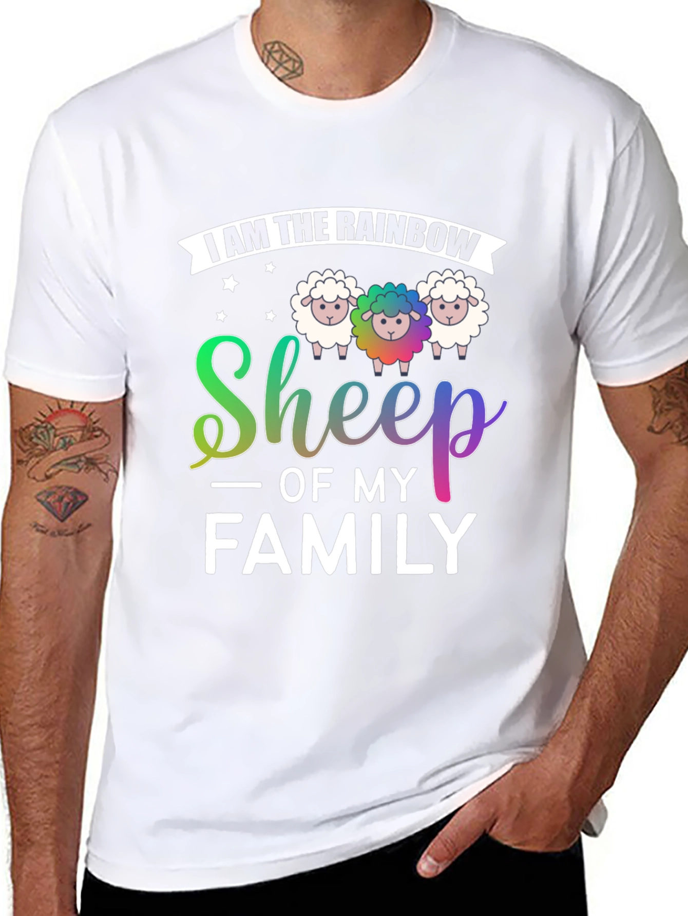 Rainbow Sheep of My Family T-Shirt