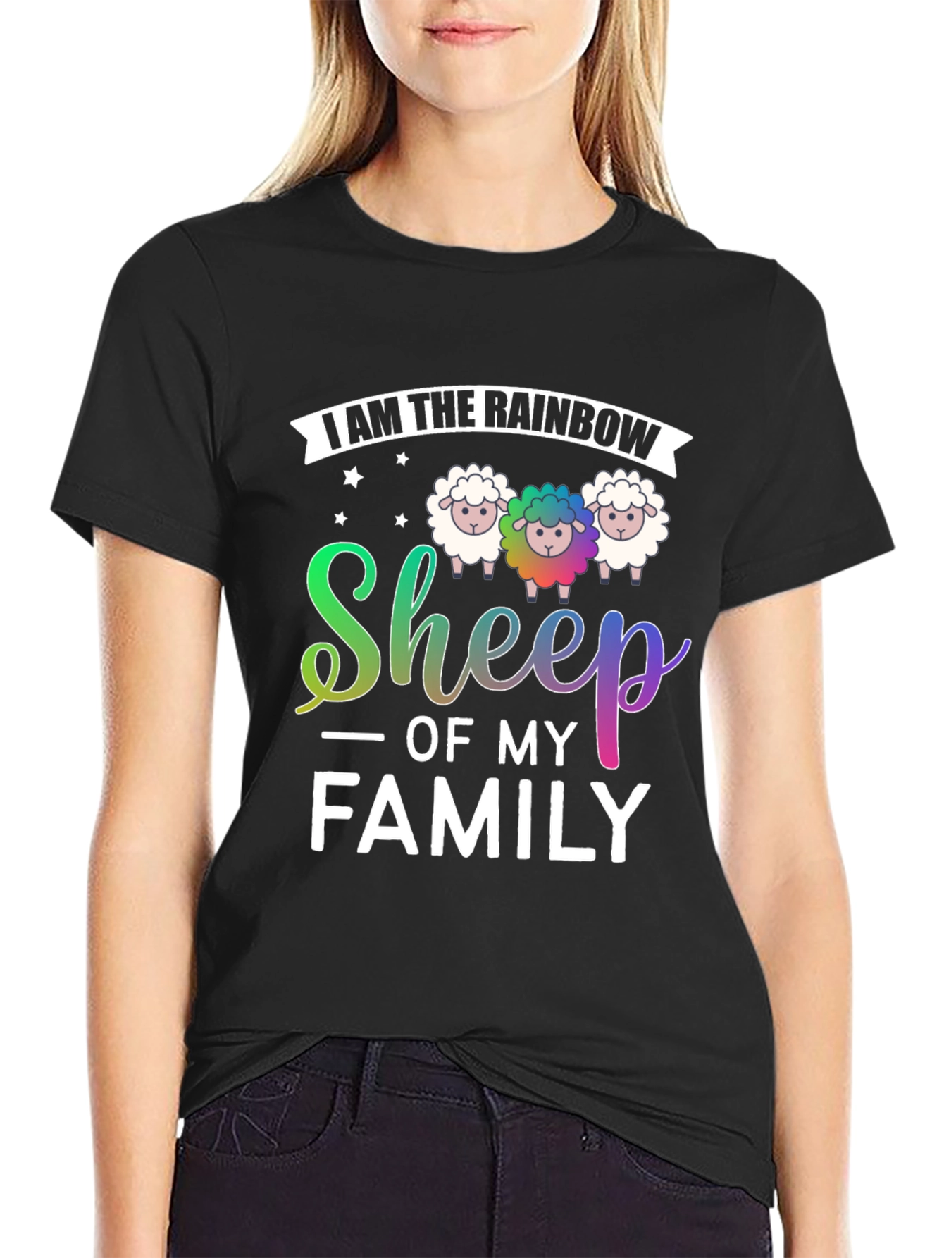 Rainbow Sheep of My Family T-Shirt