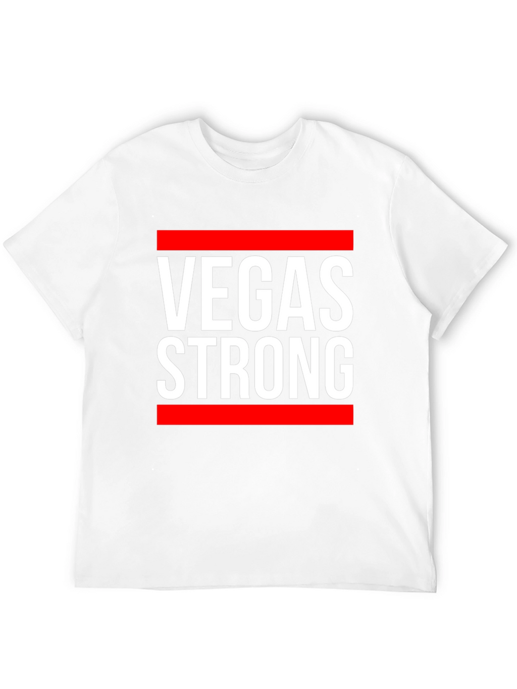 Vegas Strong Graphic Tee - Black Cotton T-Shirt