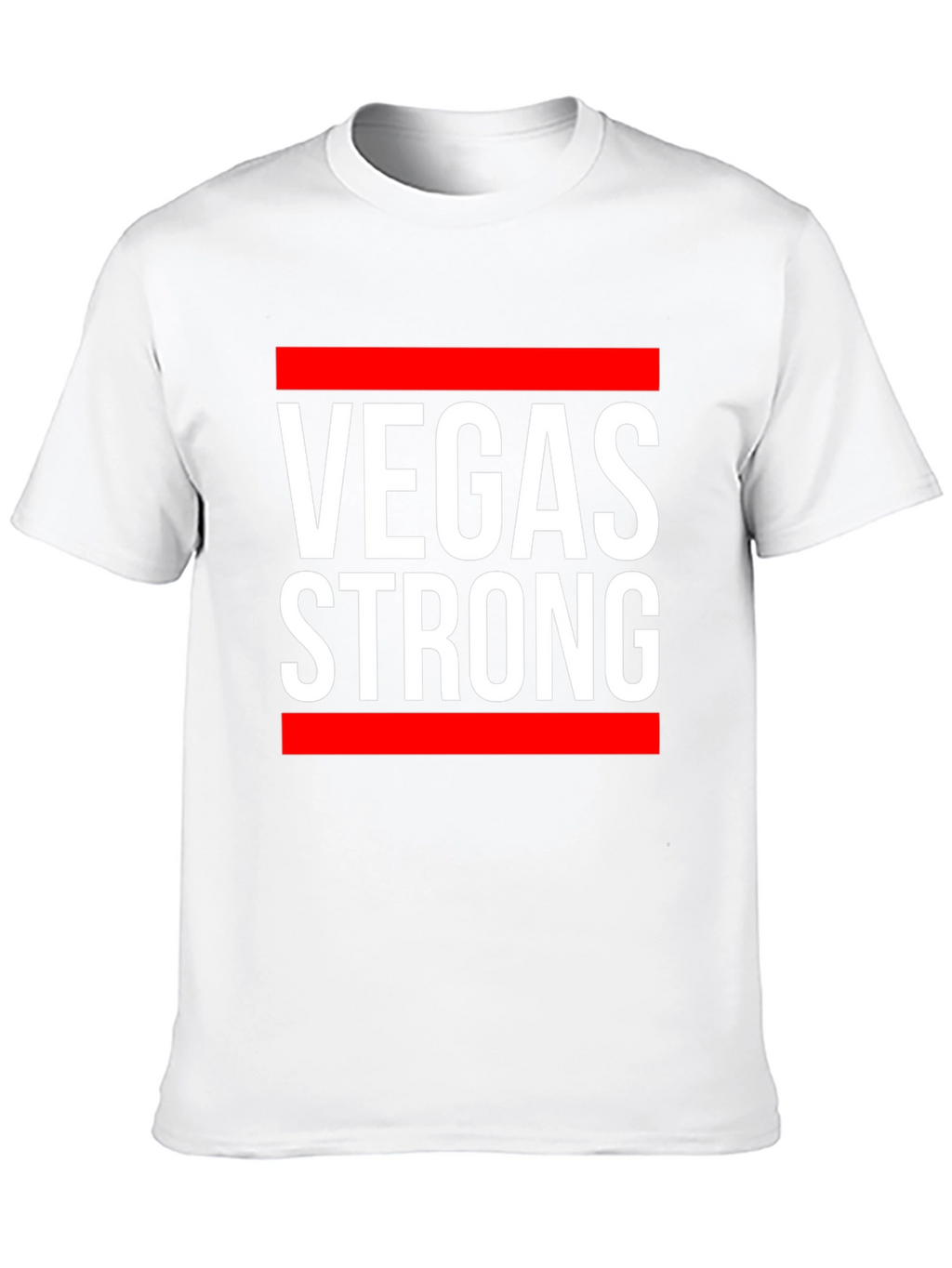 Vegas Strong Graphic Tee - Black Cotton T-Shirt