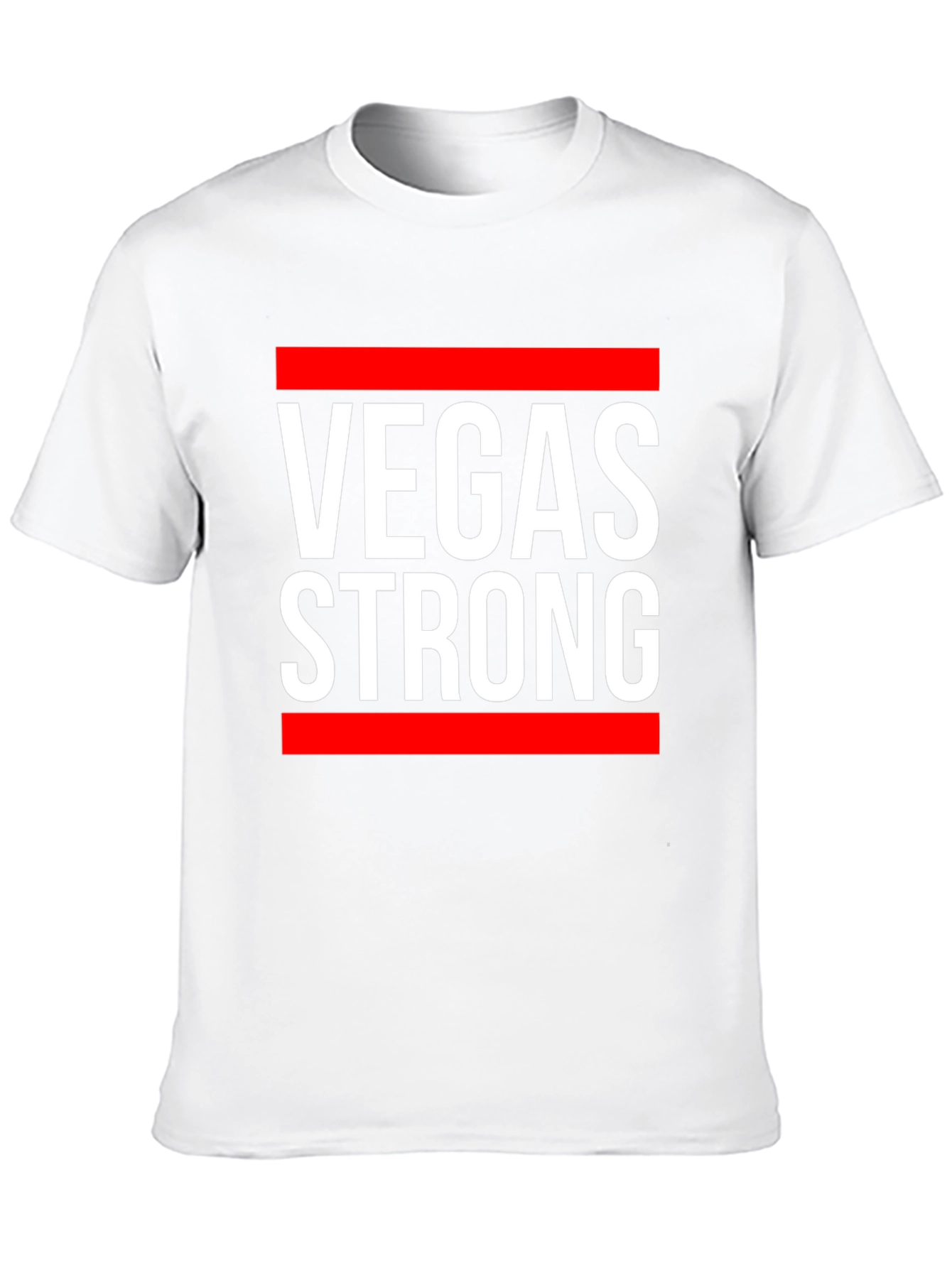 Vegas Strong Graphic Tee - Black Cotton T-Shirt