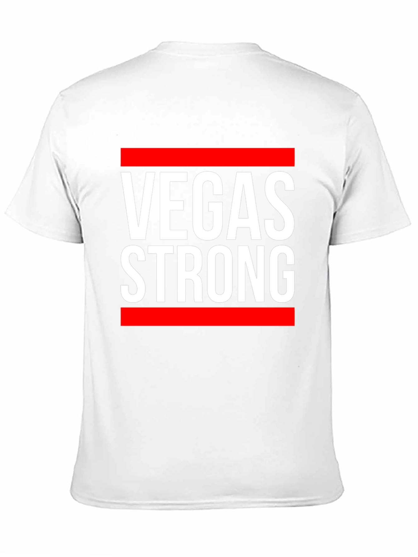 Vegas Strong Graphic Tee - Black Cotton T-Shirt
