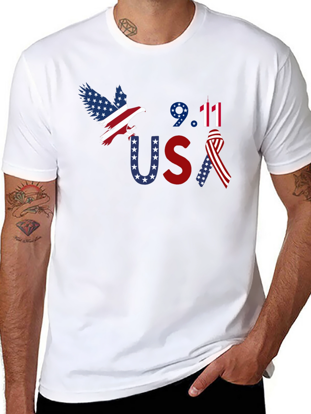 9/11 Patriot USA Graphic T-Shirt