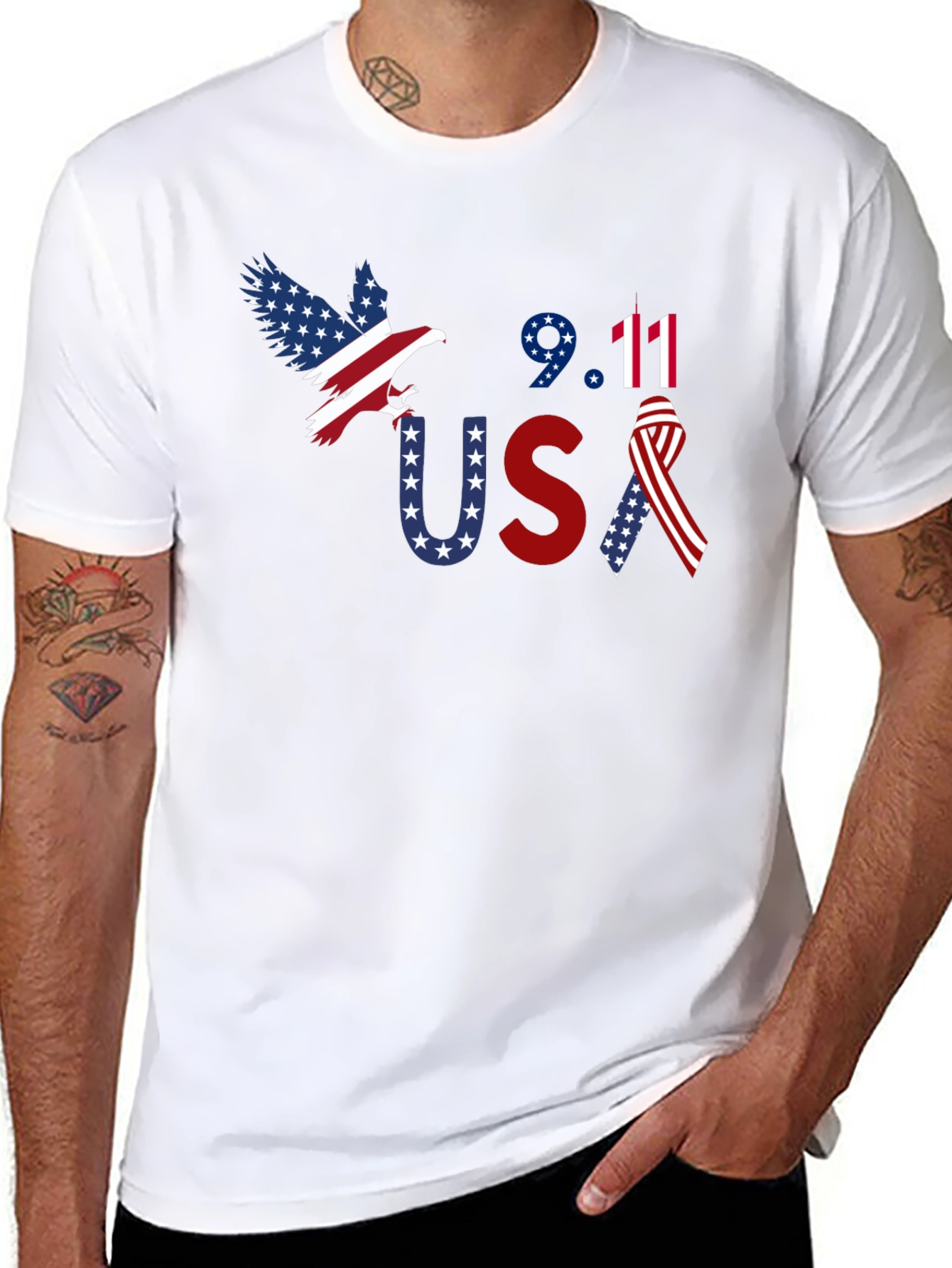 9/11 Patriot USA Graphic T-Shirt