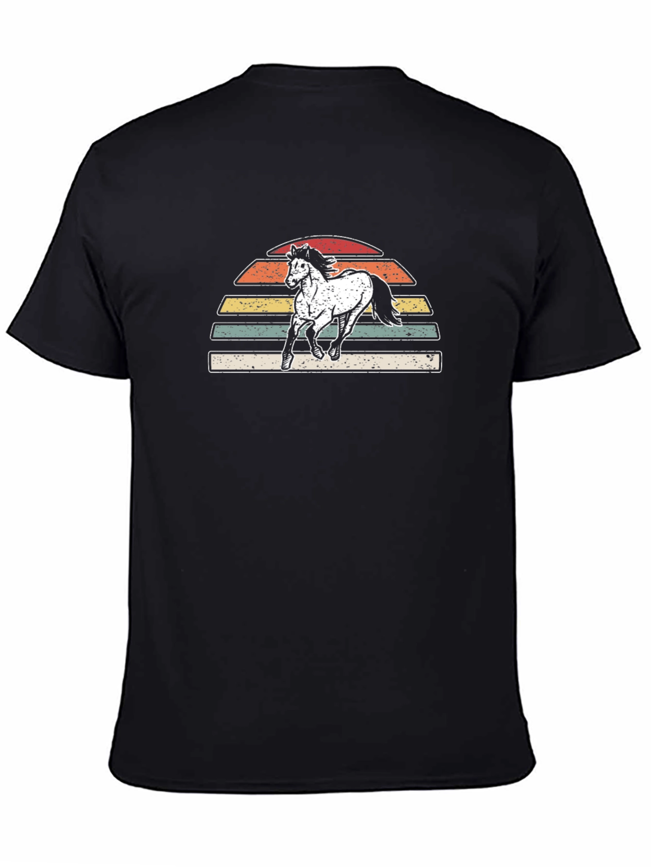 Retro Horse Sunset T-Shirt - Vintage Style Graphic Tee