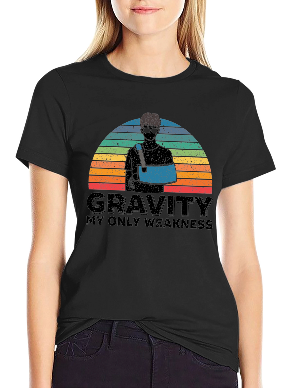 Gravity Weakness Arm Sling Graphic Tee