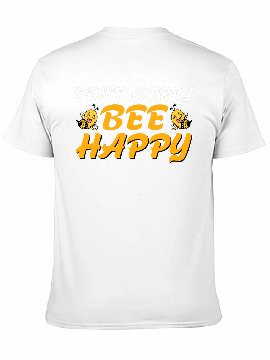 Dont Worry Bee Happy Black T-Shirt